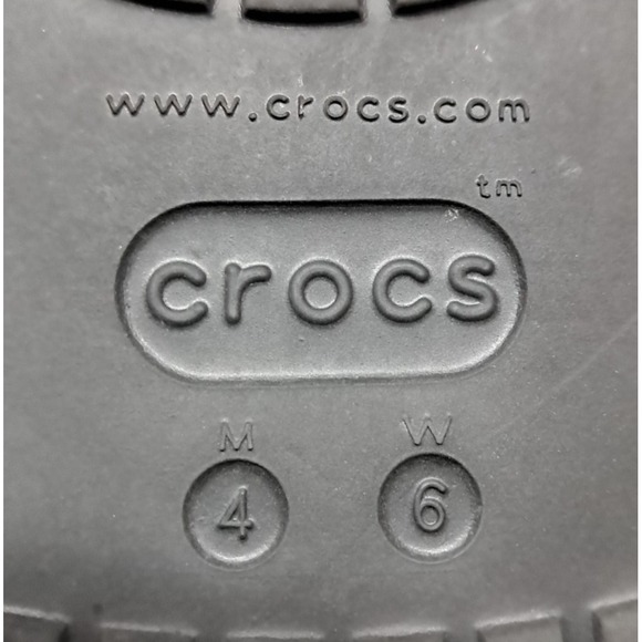 Crocs Womens Sz 6 Classic Bae Clogs Platform Iconic Comfort Black Shoes Mens 4 - Picture 10 of 10